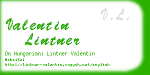 valentin lintner business card
